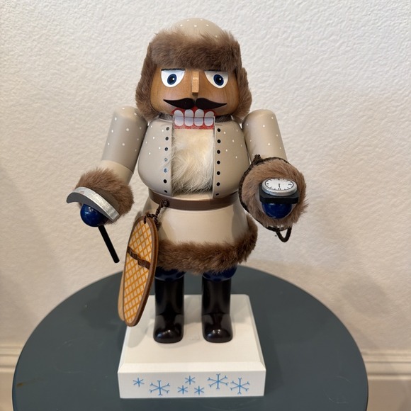 E.M. Merck Old World Christmas North Pole Explorerer Nutcracker KWO Germany Sign